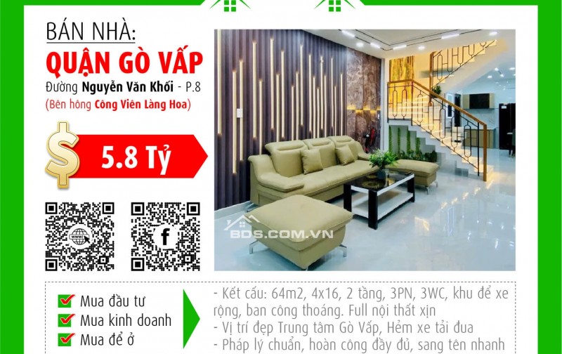 ✅  Bán nhà mặt tiền, vị trí vàng, giá siêu hấp dẫn 5.8 tỷ!